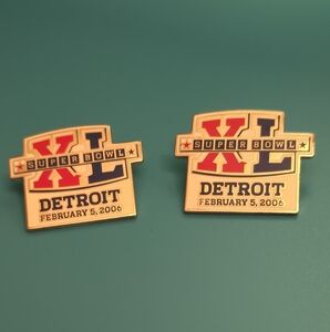 Super Bowl XL Detroit Pins